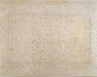 Lot 224
Oushak Pattern Handwoven Wool Rug 20th Cent., W 10' 2" L 14' 4"