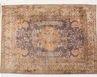 Lot 221
Persian Ispahan Hand Woven Mercerized Cotton Oriental Rug 1950, W 3' 11" L 5' 5"