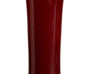 Lot 35
Rob Adamson (American) Ruby to Amber Glass Vase 2000, H 15.25" Dia. 5.25"