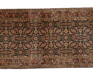 Lot 233
Indo-Persian Hand Woven Wool Runner 20th Cent., W 2' 7" L 14' 2"