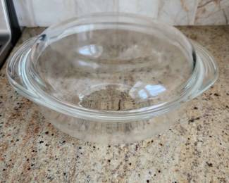 Pyrex covered casserole