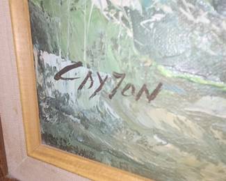 Seascape with Seagulls Painting by C. Ryjon