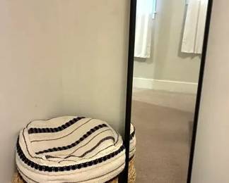 Floor Mirror And IKEA ALSEDA stool 