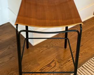 Barstool Metal Frame  Formed Wood Seat