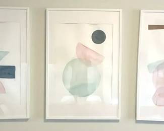 Trio of Framed Art