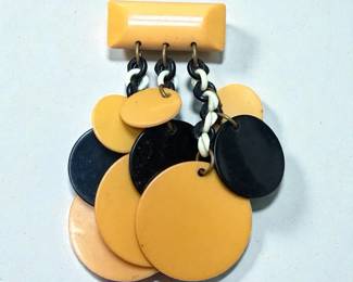 Vintage Art Deco Style Bakelite Brooch