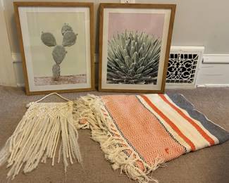 Cactus Art And Throw Blanket