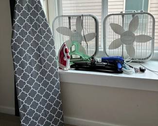 Iron And Ironing Board, Hangers And Fans 