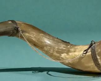 Antique Trophy Drinking Horn