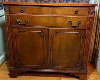 Vintage Wood Sideboard Server