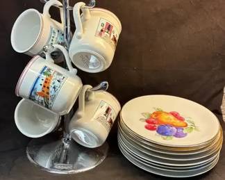 Hutschenreuther Selb Fruit Plates Villeroy  Boch Christmas Mugs 