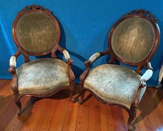Medallion Back Parlor Chairs