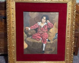 Framed The Red Boy Reproduction Piece