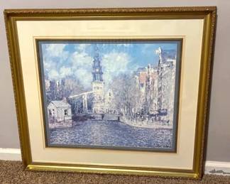 Monet Framed Print The Zuiderkerk at Amsterdam