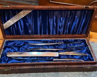 Kari Kimmel of Solingen, Germany Carving Set With Knives Forks