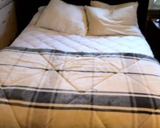 Faux Leather Headboard Bed