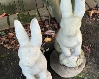 Garden Art Rabbits