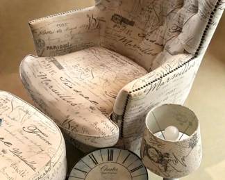 Upholstered Paris Chair With Other Items