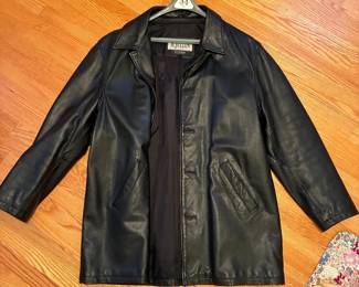 M Julian Wilsons Leather Jacket  Hart Schaffner Marx Camel Hair Coat