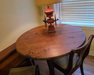 American late 19th Century Table with heart pine base.