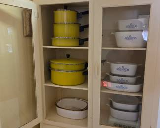 Vintage Stainless 5 pc cookware set from Sears & Roebuck circa 1970s.