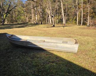 Aluminum Fishing boat.