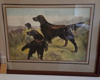 Framed Lithograph "The Thistle" by Thomas Blinks (1860-1912)