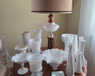Vintage Milk Glass.
