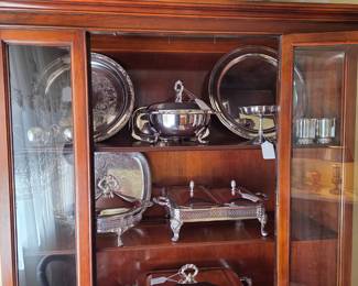 Silver plate hostess ware.
