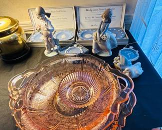 Rose depression glass