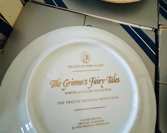 Collectible plates.  The Grimm’s Fairy Tales 