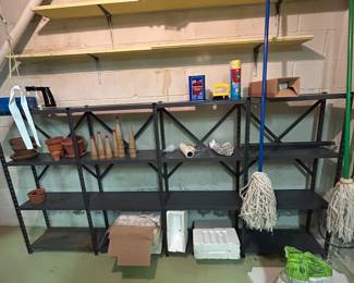 Metal shelves 