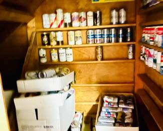 HUGE vintage beer can collection