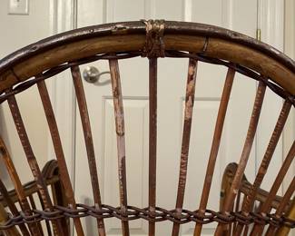 R106 - $30 Wicker & Bamboo Project Chair. 