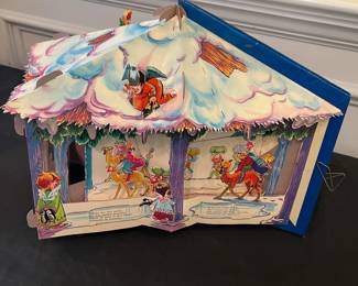 R248 - $200. Set of 3 1950's Pop Up Books in Spanish. O Carroucel, Presepio, O Circo. All have been used but are in very good condition!