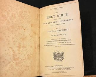 R255 - $95. Compendious Commentary James M'Gavin Holy Bible. 1861. 
