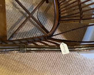 R106 - $30 Wicker & Bamboo Project Chair. 