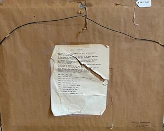 P33 - $75. "Jewish Wedding" Raoul Raymond framed print. Measures 26.25" x 22". 