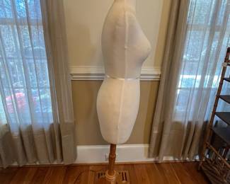 P14 - $35. Small Female Mannequin - does unscrew from wooden base if needed. 57." tall. 