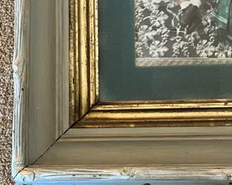 P91 - $30. Vintage Mother & Child Print. Unsigned. Measures 19" x 21"