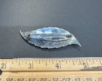 B8 - $20. Siam Sterling Enameled Brooch. 8.2 grams. 