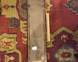 P39 - $40. Framed Photos of Classical Music Composers Bach, Beethoven, Schubert, Wagner, Mendelssohn, Mozart. Embellished Wooden Frame Measures 7.75" wide x 29.75" tall. 