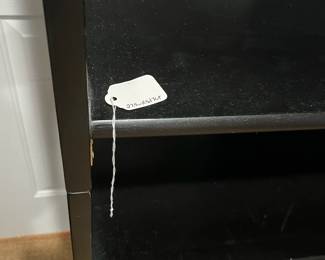 R111 - $60. Stacking, fold flat shelves. Measures 27.5" x 11.5" deep x 76" tall (2 together). Sturdy!