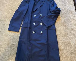 R263 - $30. Vintage USAF Double Breasted Peacoat. 