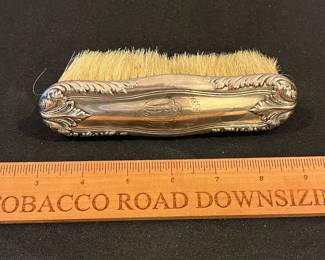 R147 - $30. Sterling Handled - Monogrammed Vanity Brush. 