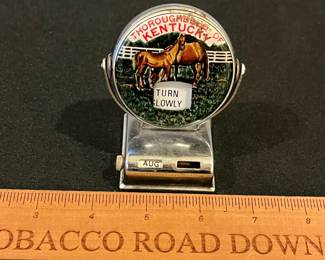 R188 - $20. Thoroughbred of Kentucky Calendar - double sided. Needs some work to use. 