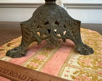 P47 - $125. Antique French Brass Candelabra that holds 7 candles. Measures 24" wide x 19.5" tall (no candles) No issues noted. 