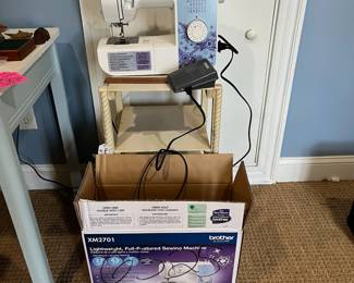 R174 - $50. Brother Sewing Machine Model XM2701. Lightweight sewing and embroidery machine with 27 Stitches. Powers on and goes!