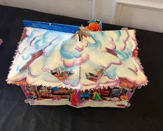 R248 - $200. Set of 3 1950's Pop Up Books in Spanish. O Carroucel, Presepio, O Circo. All have been used but are in very good condition!