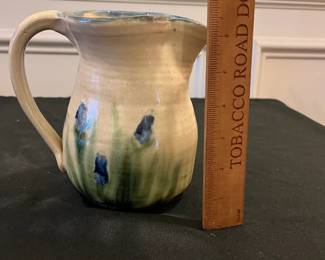 P71 - $15. Janet Resnik Iris Pitcher. Measures 6.75" tall. 